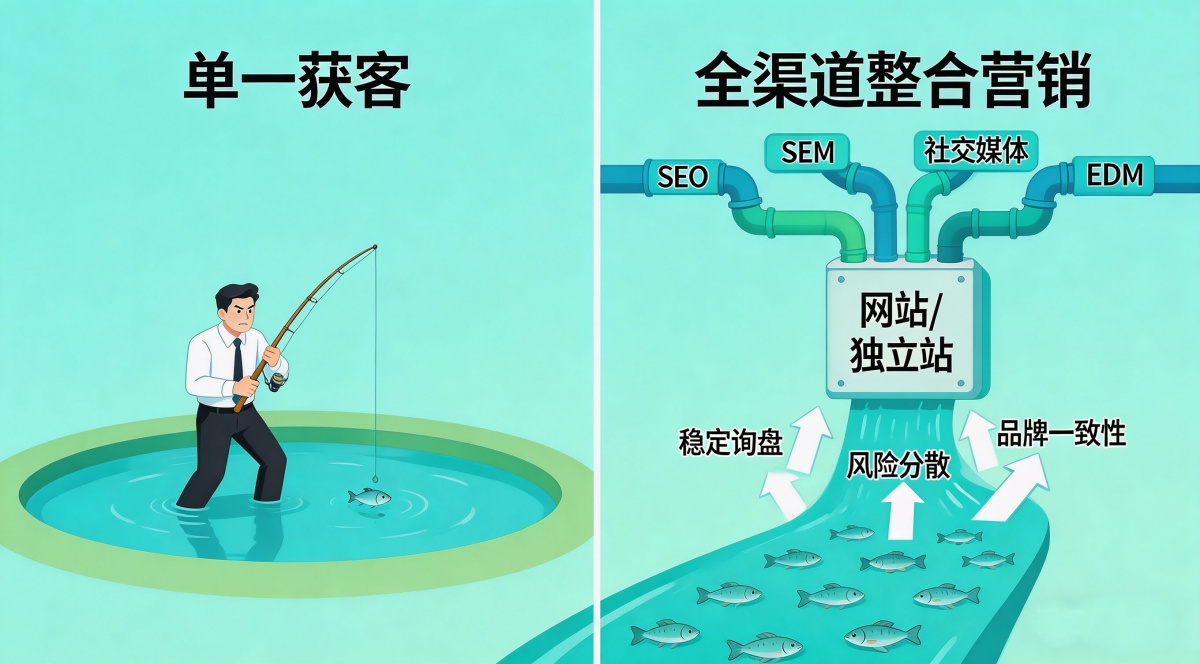 中小企业外贸整合营销与单一推广区别