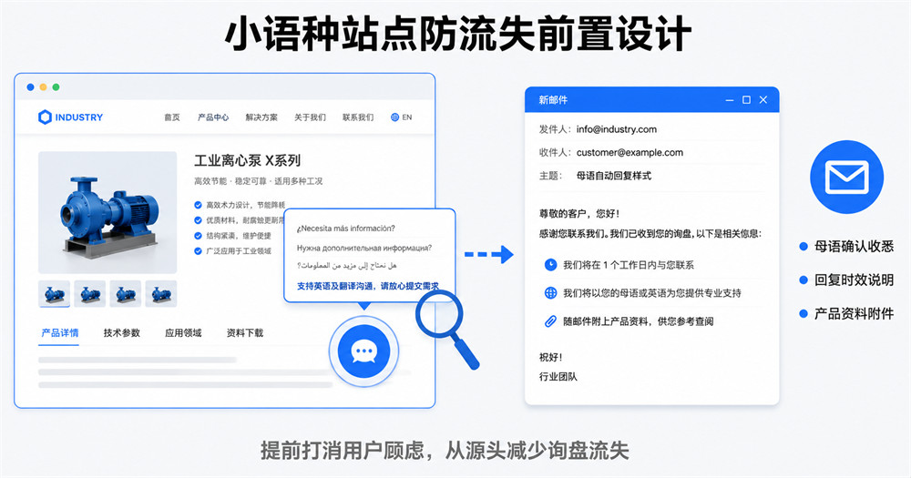 小语种站点防流失前置设计
