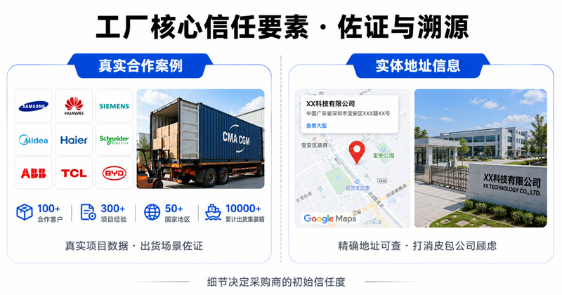 工厂核心信任要素&middot;佐证与溯源
