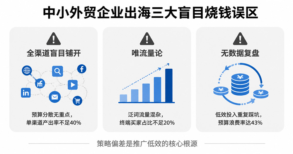 中小外贸企业出海三大盲目烧钱误区