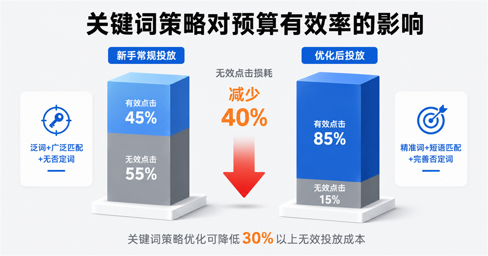 关键词策略对预算有效率的影响 关键词策略对预算有效率的影响