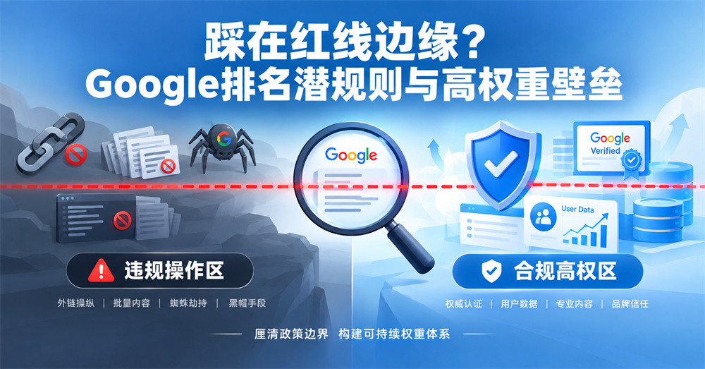 踩在红线边缘? Google排名潜规则与高权重壁垒 踩在红线边缘? Google排名潜规则与高权重壁垒